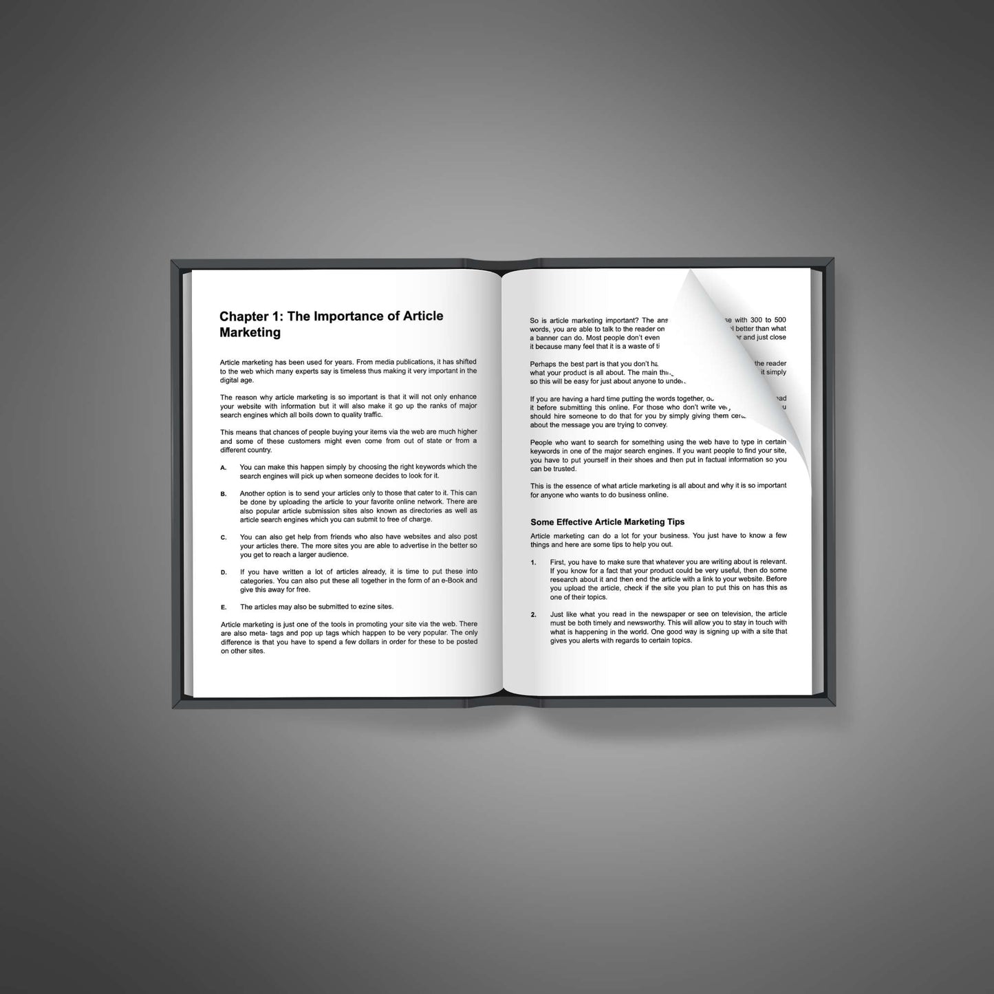 Article Marketing Ascendancy